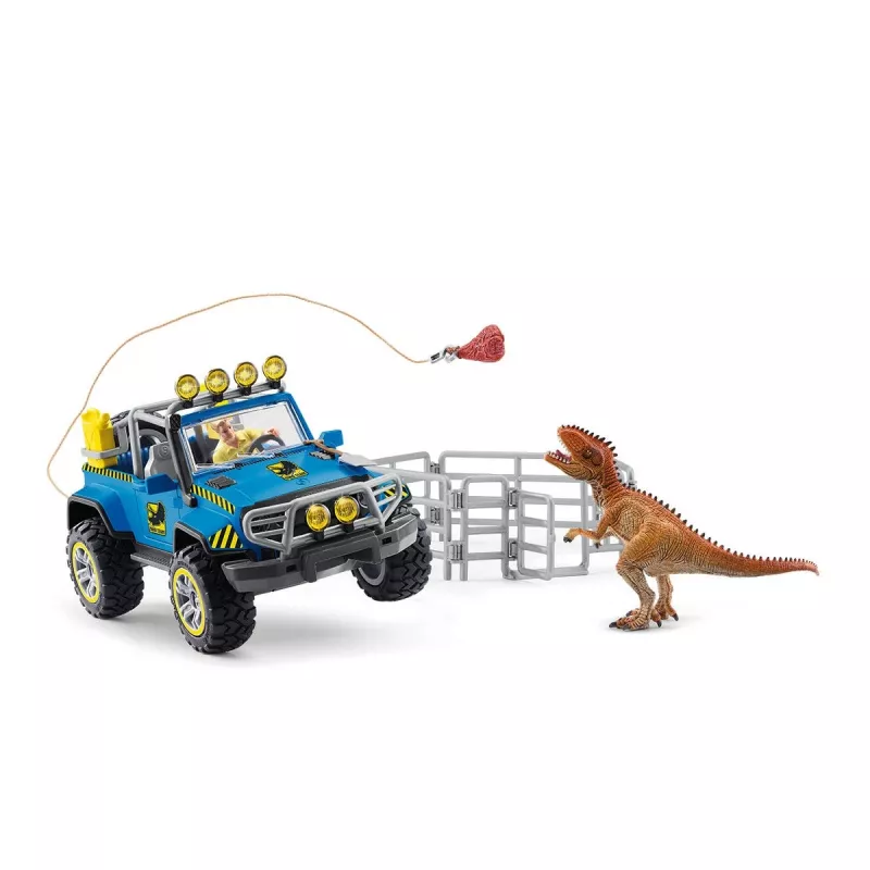 schleich Dinosaurs Todoterreno con puesto avanzado de dinosaurios, dinosaurios y volcán, estación de investigación, 4 año(s), multicolor, plástico
