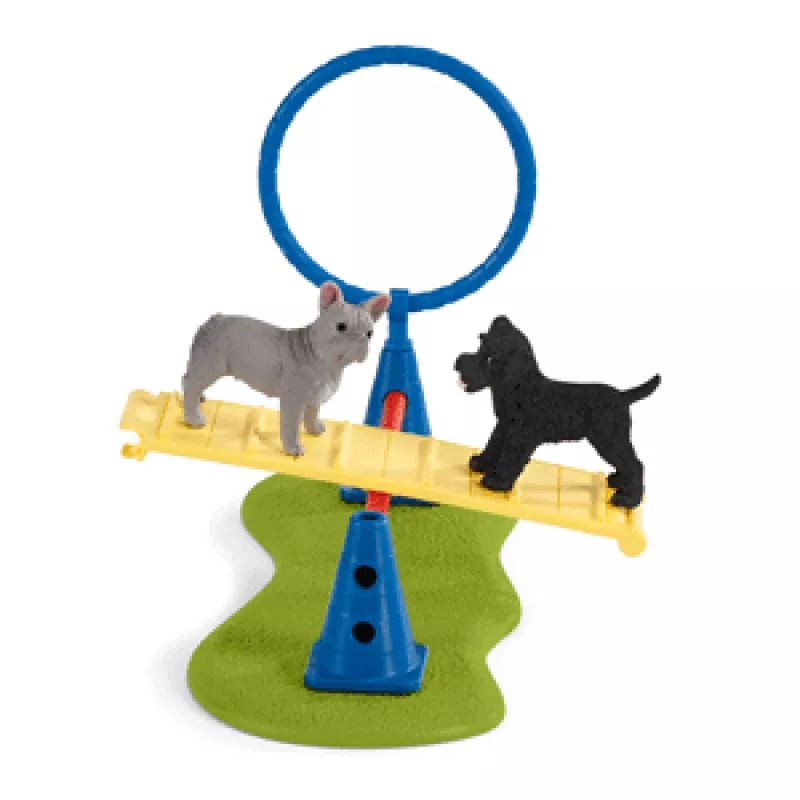 schleich Farm Life Entrenamiento de agilidad para cachorros, Farm World, 3 año(s), multicolor