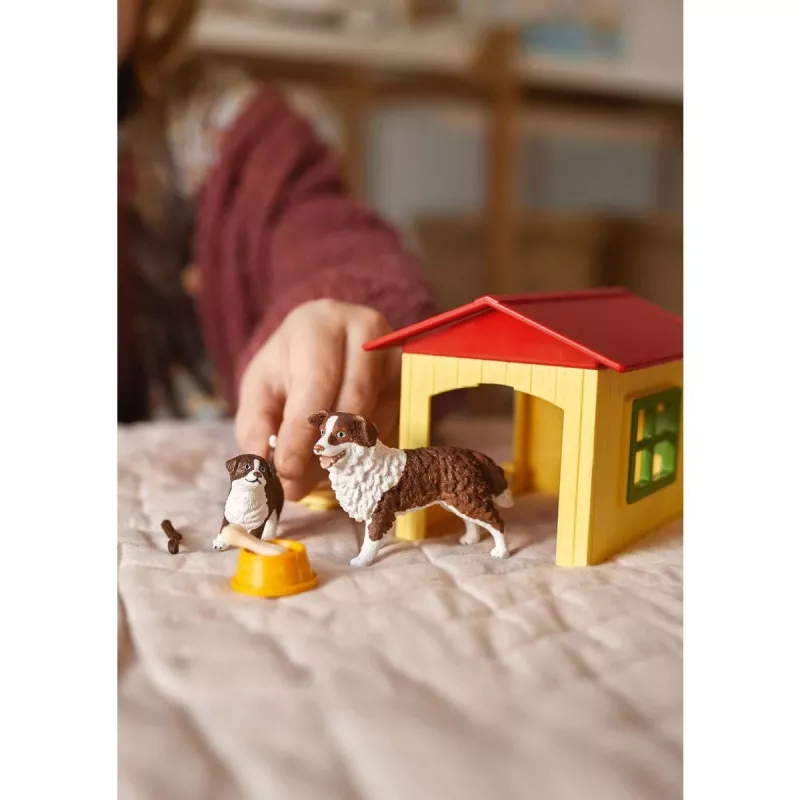 Schleich FARM WORLD Caseta para perros 42573 Multicolor Edad recomendada 3+