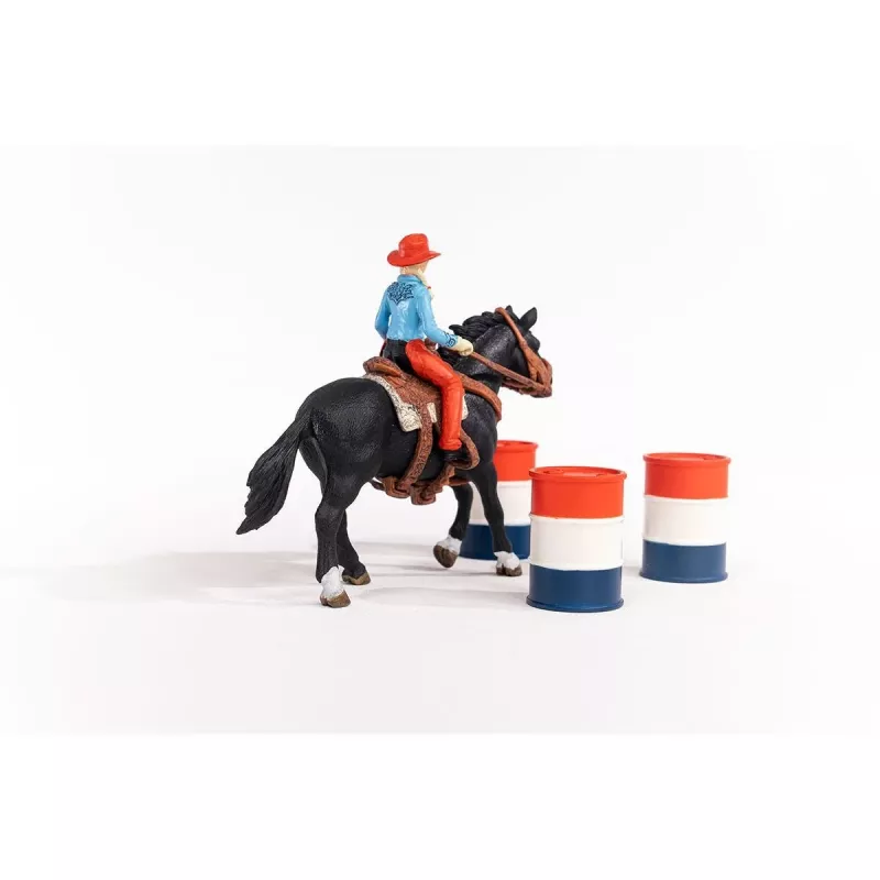 schleich Cowgirl Barrel Racing Fun, 3 año(s), multicolor