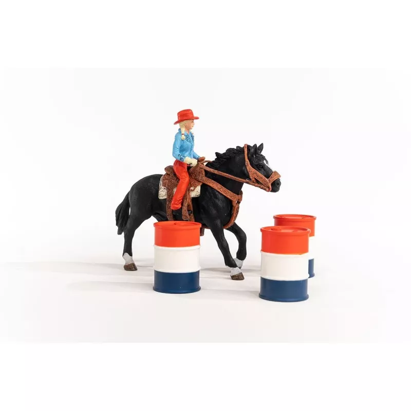 schleich Cowgirl Barrel Racing Fun, 3 año(s), multicolor