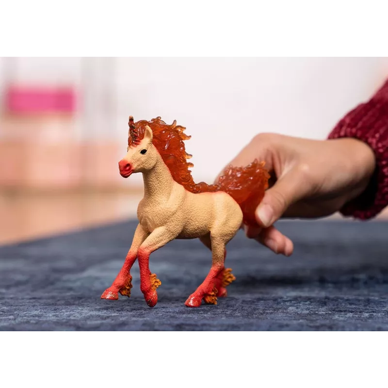 Juguete Schleich BAYALA Semental unicornio de fuego Elementa Naranja 70756S