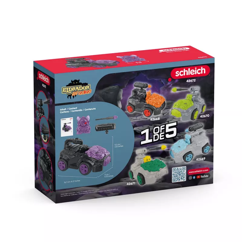 Schleich Shadow CrashMobile con minicriatura Negro Morado 42672