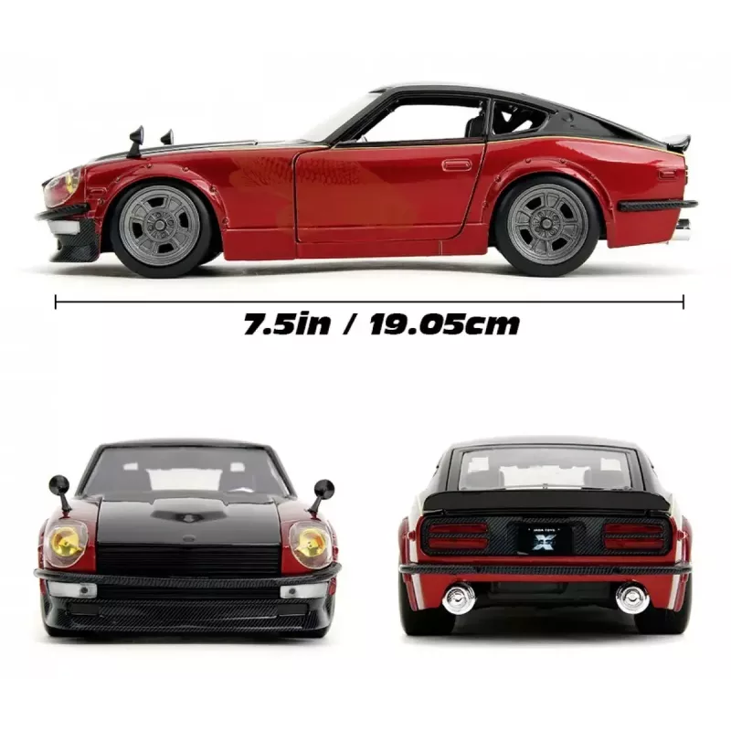 Coche Jada Toys 253203090 Fast & Furious metal plástico goma negro rojo