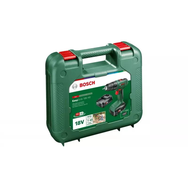 Bosch EasyDrill 18V-40 1630 rpm sin llave 1,3 kg negro, verde