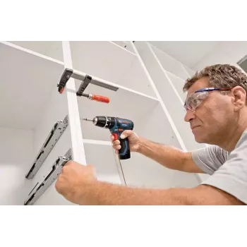 Taladradora de empuñadura de pistola Bosch GSB 12V-15, 1300 rpm, batería de 2 Ah