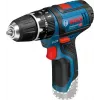 Taladradora de empuñadura de pistola Bosch GSB 12V-15, 1300 rpm, batería de 2 Ah