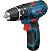 Taladradora de empuñadura de pistola Bosch GSB 12V-15, 1300 rpm, batería de 2 Ah