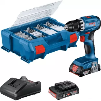Bosch GSR 18V-45 Professional 500 rpm sin llave 900 g negro, azul