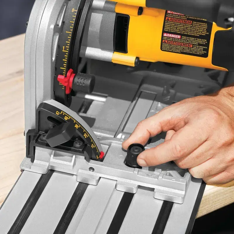 DeWALT DWS520KTR-QS sierra circular de inmersión, set, 1300 W, 165 mm, con carril guía, T STAK-Box VI, amarillo/negro