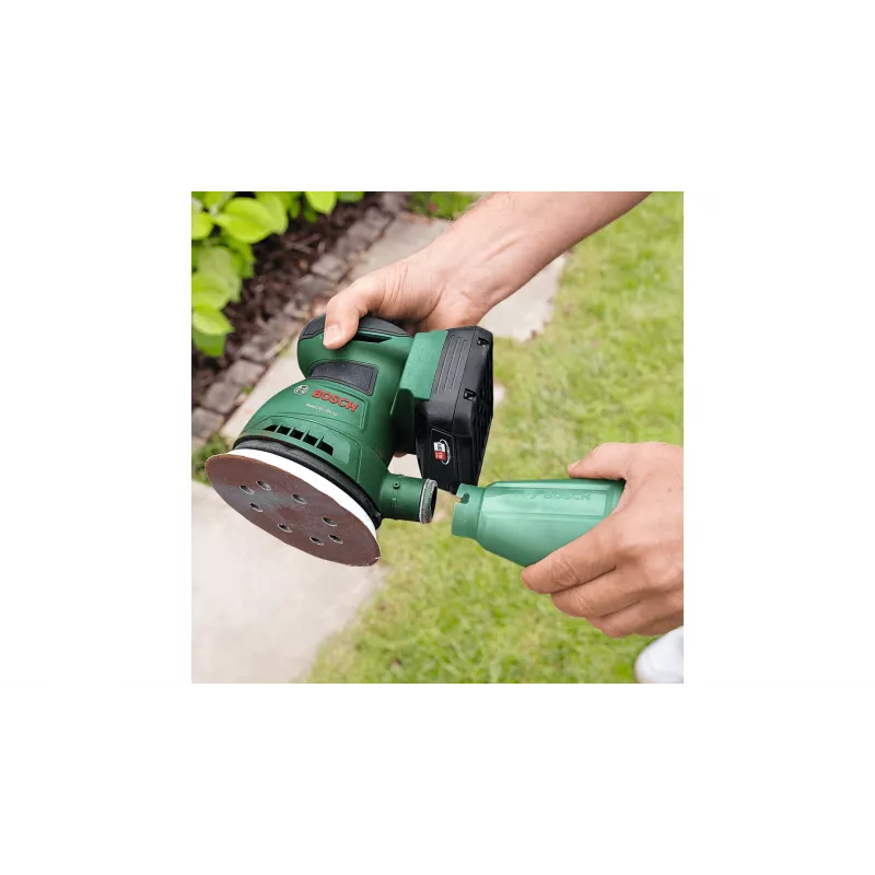Bosch EasyOrbit 18V-10 (Baretool), lijadora excéntrica, negro, verde, plástico, Alemania, 23000 rpm, 1 mm