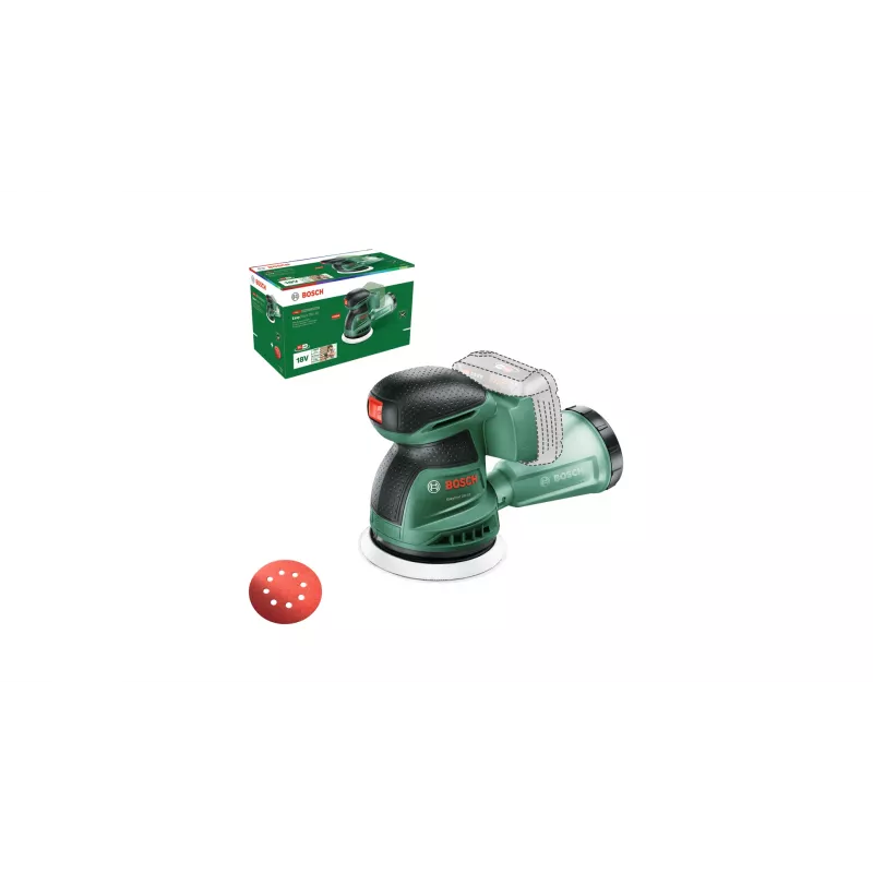 Bosch EasyOrbit 18V-10 (Baretool), lijadora excéntrica, negro, verde, plástico, Alemania, 23000 rpm, 1 mm
