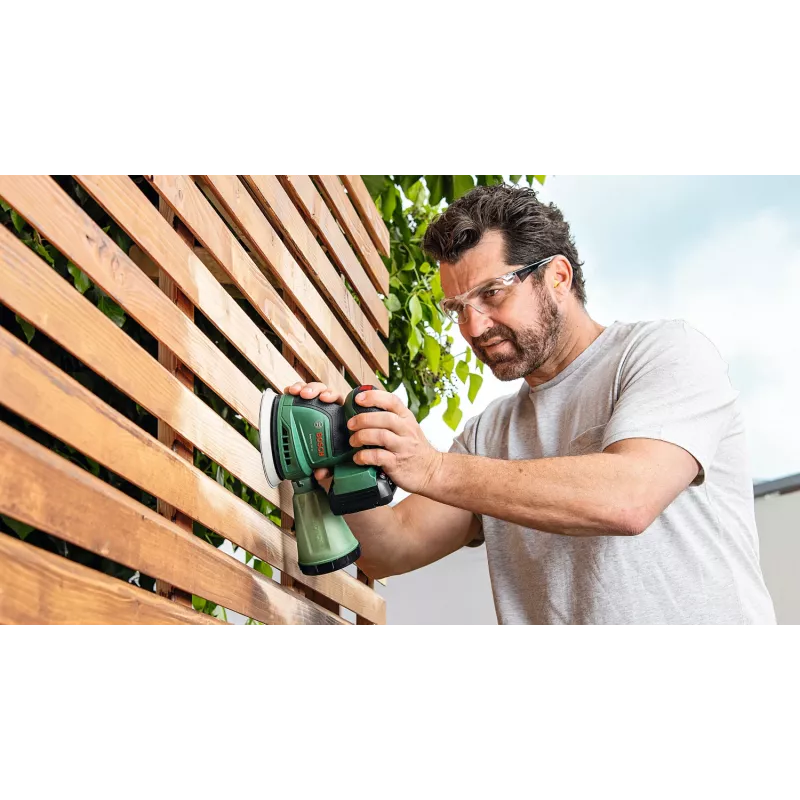 Bosch EasyOrbit 18V-10 (Baretool), lijadora excéntrica, negro, verde, plástico, Alemania, 23000 rpm, 1 mm