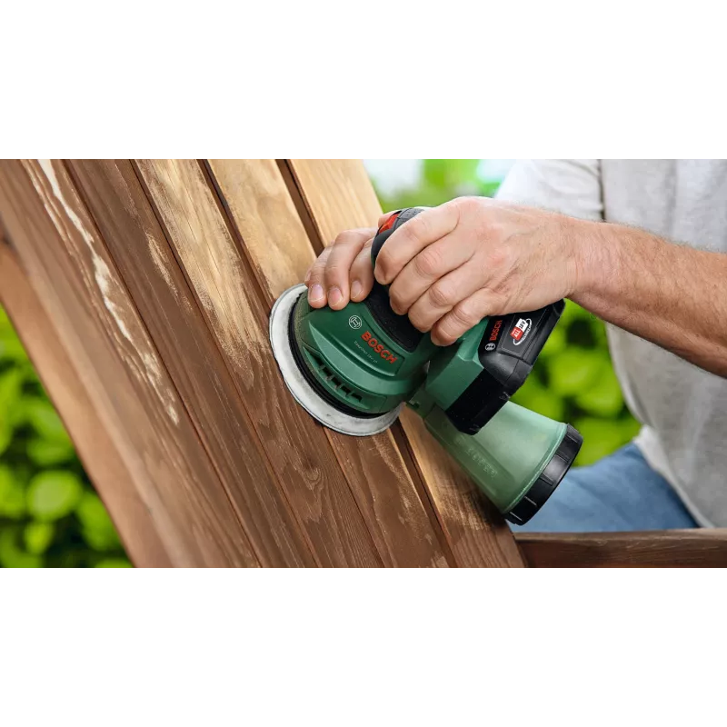Bosch EasyOrbit 18V-10 (Baretool), lijadora excéntrica, negro, verde, plástico, Alemania, 23000 rpm, 1 mm