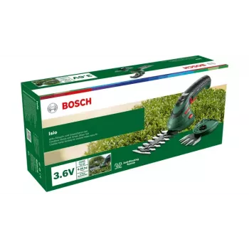 Bosch Isio Tijeras cortacésped de batería 8 cm 3,6 V Iones de litio (Li-Ion) Negro, Verde
