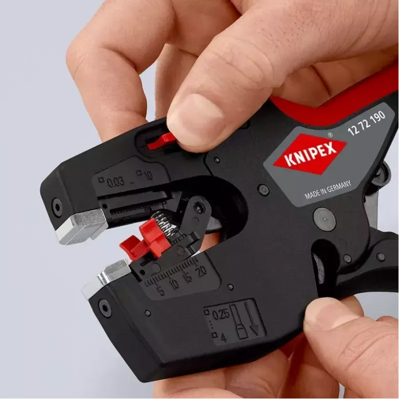 Knipex 12 72 190 alicate acero mango de plástico negro rojo 190 mm