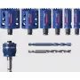 Bosch 2 608 900 445 Expert Tough Material juego de sierras de corona, 9 uds., con adaptador Power Change Plus