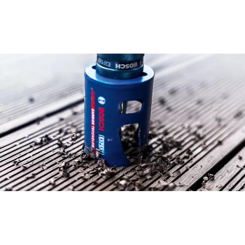 Bosch Expert 2 608 900 470 Construction Material sierra de corona, 68 mm, para ladrillo, aglomerado, madera blanda, plástico reforzado con fibra de vidrio, azulejos blandos