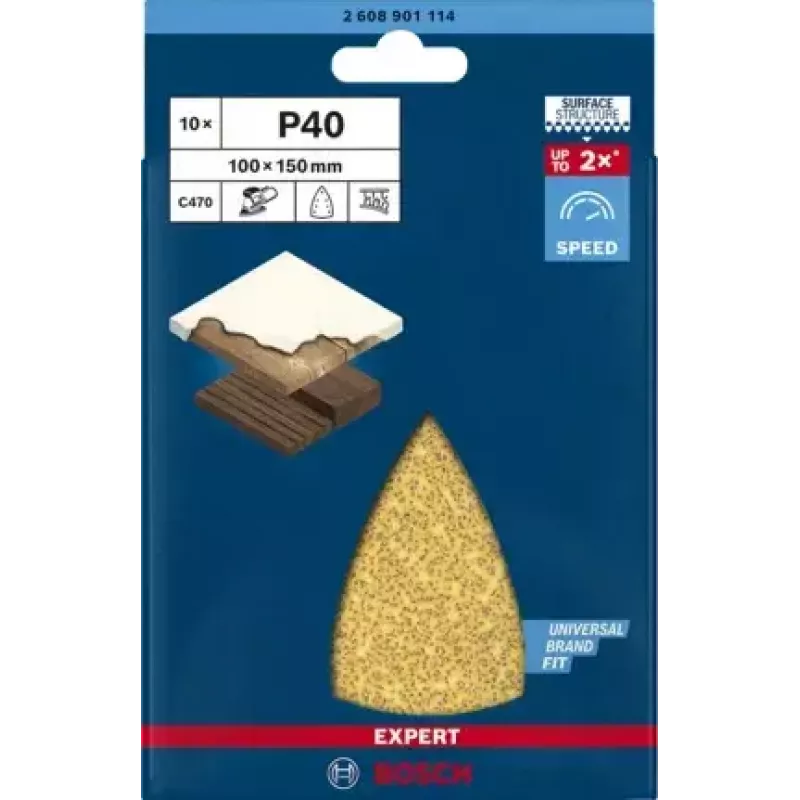 Accesorio de lijado para herramienta rotativa Bosch 2 608 901 114 madera hoja de lijar