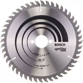 Hojas de sierra circular Bosch Optiline Wood, madera, 19 cm, Bosch, 340 g, 1 ud.