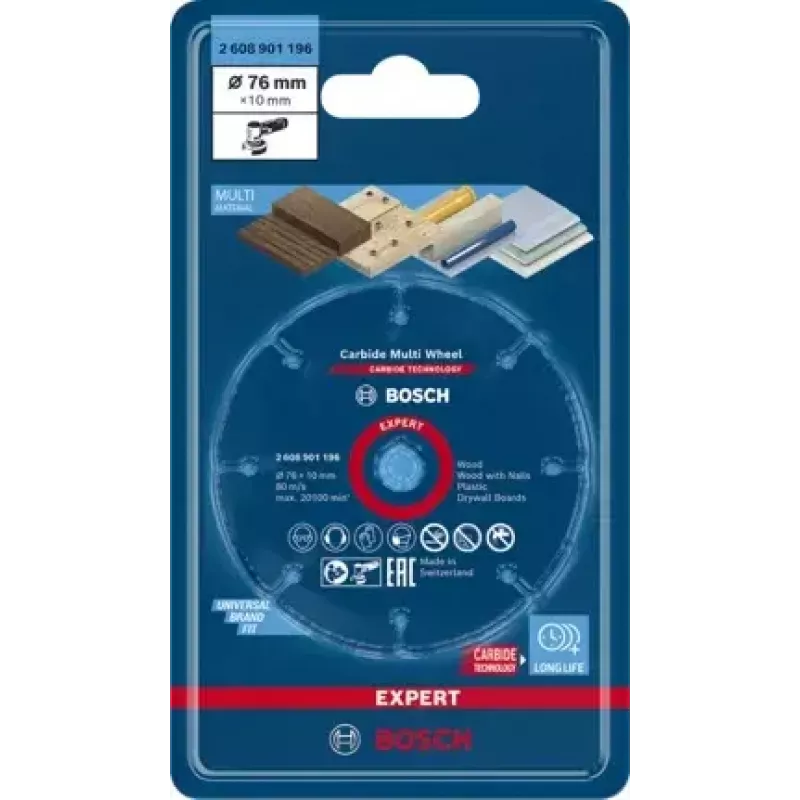 Bosch 2 608 901 196 herramienta rotativa accesorio de lijado/disco de corte plástico, madera
