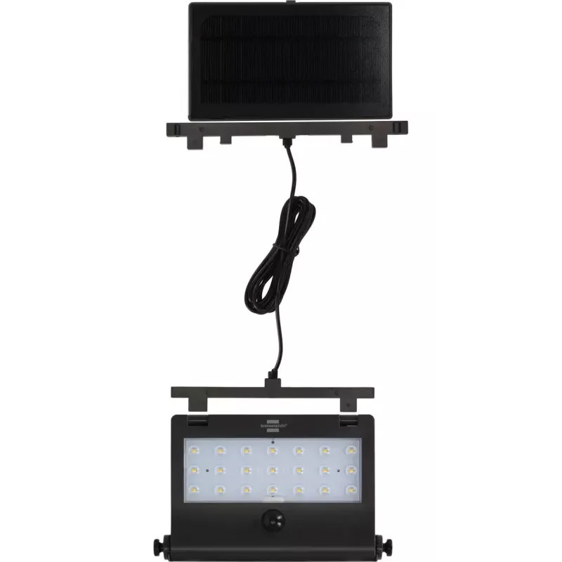 Brennenstuhl SOL 1000 Pad 1173740003 foco LED solar de pared, 2,1 W, negro