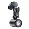 Soporte para bicicleta Baseus PrimeTrip soporte para móvil 2 en 1 con linterna, negro