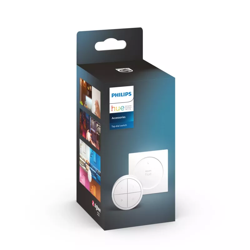 Philips Hue Tap Dial interruptor 929003500101, inalámbrico, compatible con HomeKit, de plástico, blanco