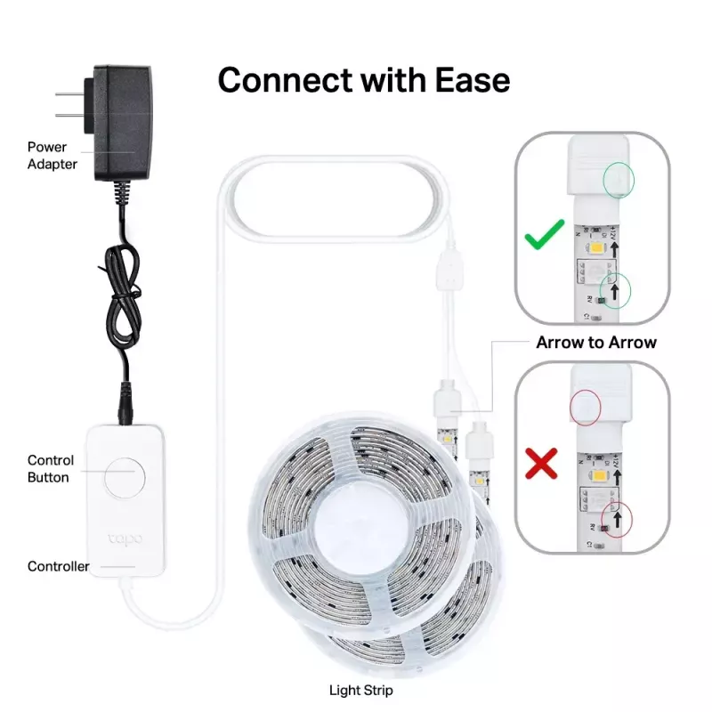 Tira de luz universal TP-Link Tapo Smart Wi-Fi Light Strip