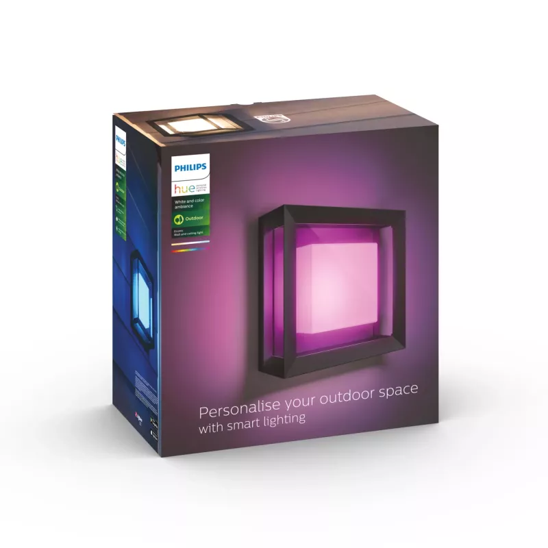 Lámpara de pared inteligente Philips Hue White and Colour Ambience Econic para exterior