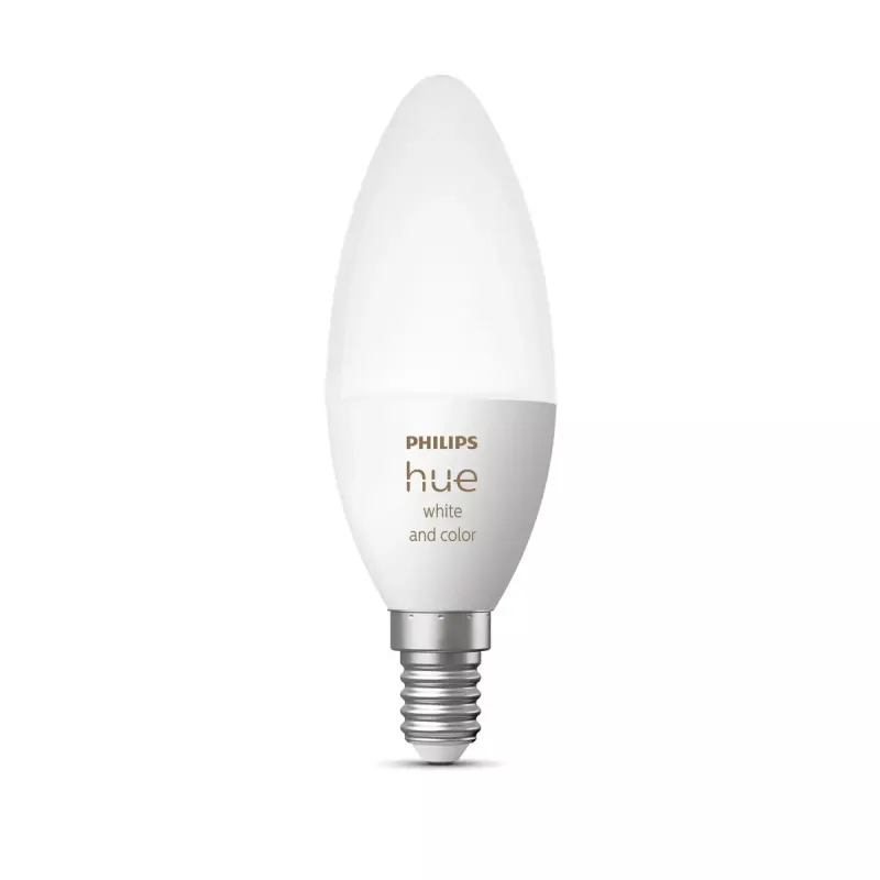 Bombilla inteligente Philips Hue White and colour ambience vela E14 929002294204