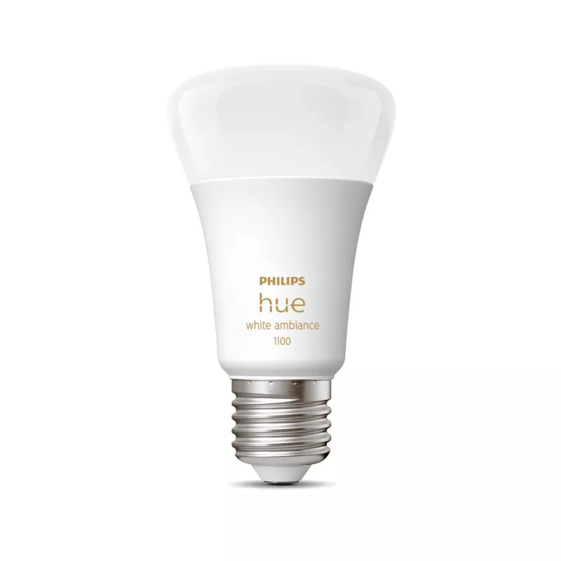 Philips Hue White ambience A60 – bombilla inteligente E27 – 1100, bombilla inteligente, Bluetooth/Zigbee, blanca, LED, E27, A60