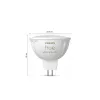 Bombilla LED Philips Hue White and Colour Ambiance MR16, GU5.3, 12 V, 6,3 W, 400 lm, regulable