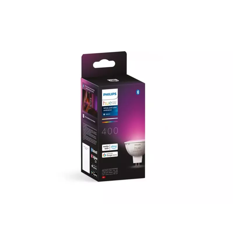 Bombilla LED Philips Hue White and Colour Ambiance MR16, GU5.3, 12 V, 6,3 W, 400 lm, regulable
