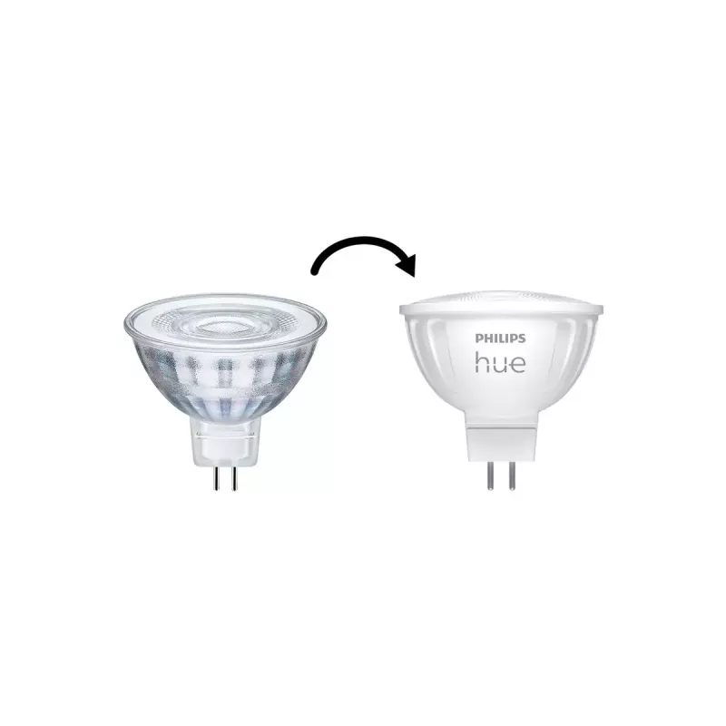 Philips Hue White & Color Ambiance MR16 GU5.3 bombilla inteligente tipo foco, 6,3 W, 2 unidades