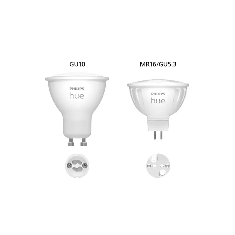 Philips Hue White & Color Ambiance MR16 GU5.3 bombilla inteligente tipo foco, 6,3 W, 2 unidades