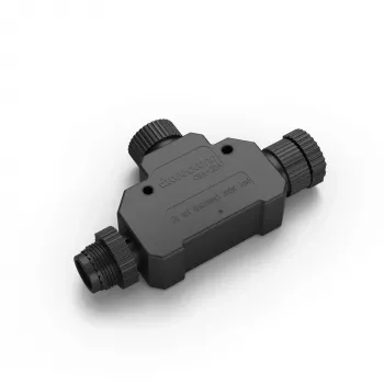 Philips conector en T para LowVolt, módulo de conexión, negro, plástico, Philips, patio trasero, jardín delantero, jardín, terraza, IP67