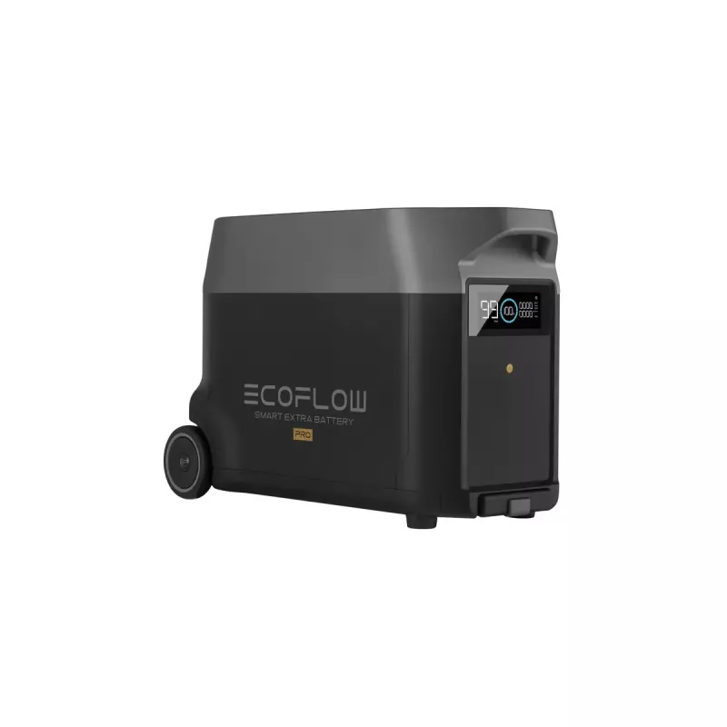 Batería 3600 Wh para EcoFlow DELTA Pro — 39 kg, 635×285×416 mm, negro