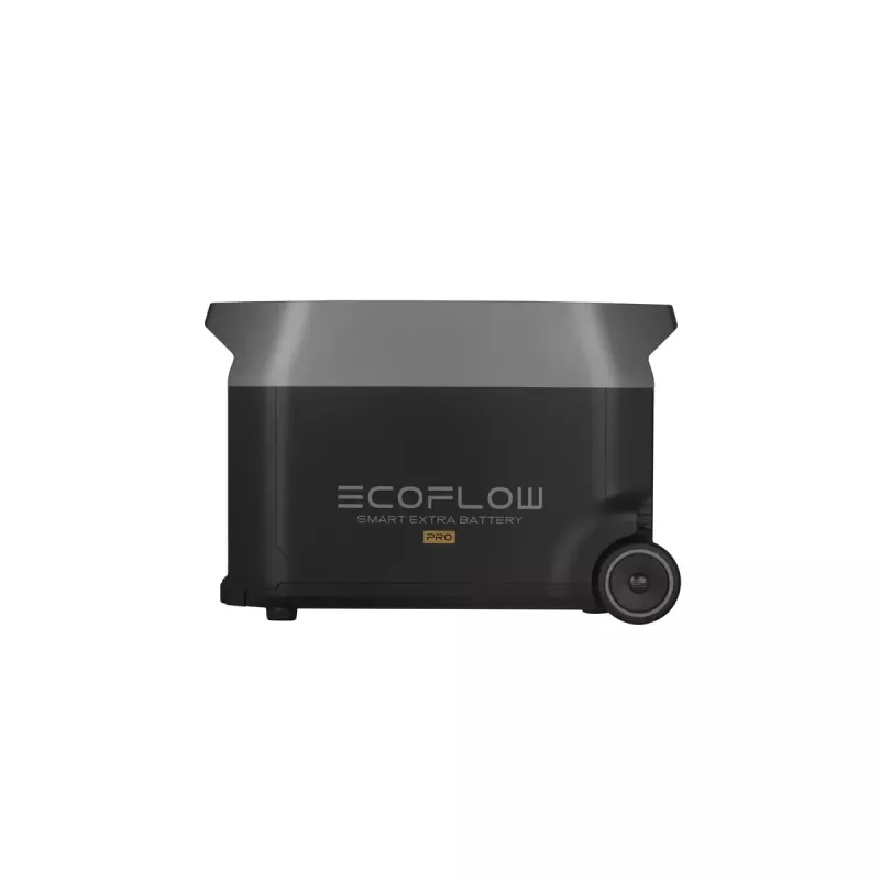 Batería 3600 Wh para EcoFlow DELTA Pro — 39 kg, 635×285×416 mm, negro