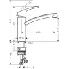 Hansgrohe Focus M41 grifo de cocina monomando 160, 1jet, cromo