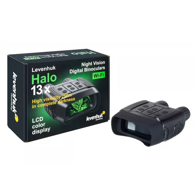Prismáticos Levenhuk Halo 13x aumento 13x diámetro de objetivo 3,35 cm negro