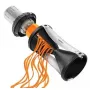 Cortador de espiral manual GEFU Spirelli 2.0 negro plata plástico acero inoxidable