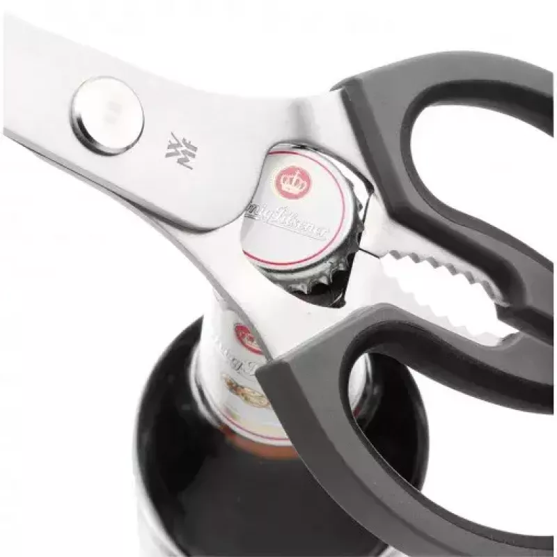 WMF 18.8246.9990 tijeras de cocina universales, acero inoxidable/plástico, 22 cm, negras