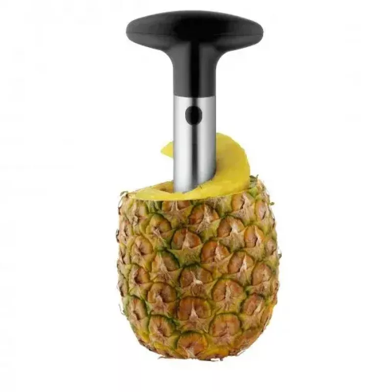 WMF Gourmet 18.7367.6030 cortador de piña, 8 cm, acero inoxidable, negro