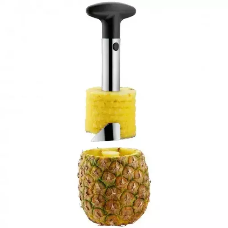 WMF Gourmet 18.7367.6030 cortador de piña, 8 cm, acero inoxidable, negro