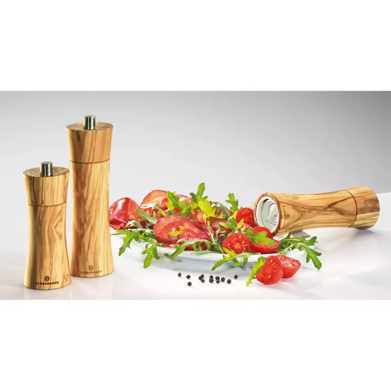Molinillo de sal Zassenhaus Frankfurt madera de olivo