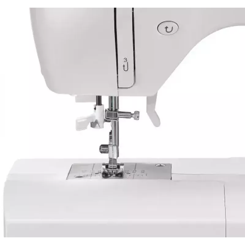 Singer Starlet 6660 máquina de coser computerizada, 60 puntadas, ojal en un paso, brazo libre, blanca