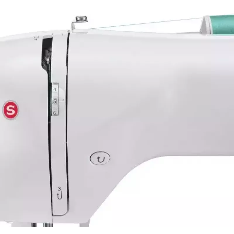 Singer Starlet 6660 máquina de coser computerizada, 60 puntadas, ojal en un paso, brazo libre, blanca