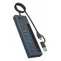 RAIDSONIC ICY BOX Hub 9 en 1 con Power Delivery, USB 3.2 Gen 2 Type-C/Type-A Host, Aluminio, azul
