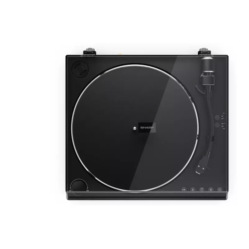 Tocadiscos Sharp RP-TT100 negro accionamiento directo con salida USB para grabación digital